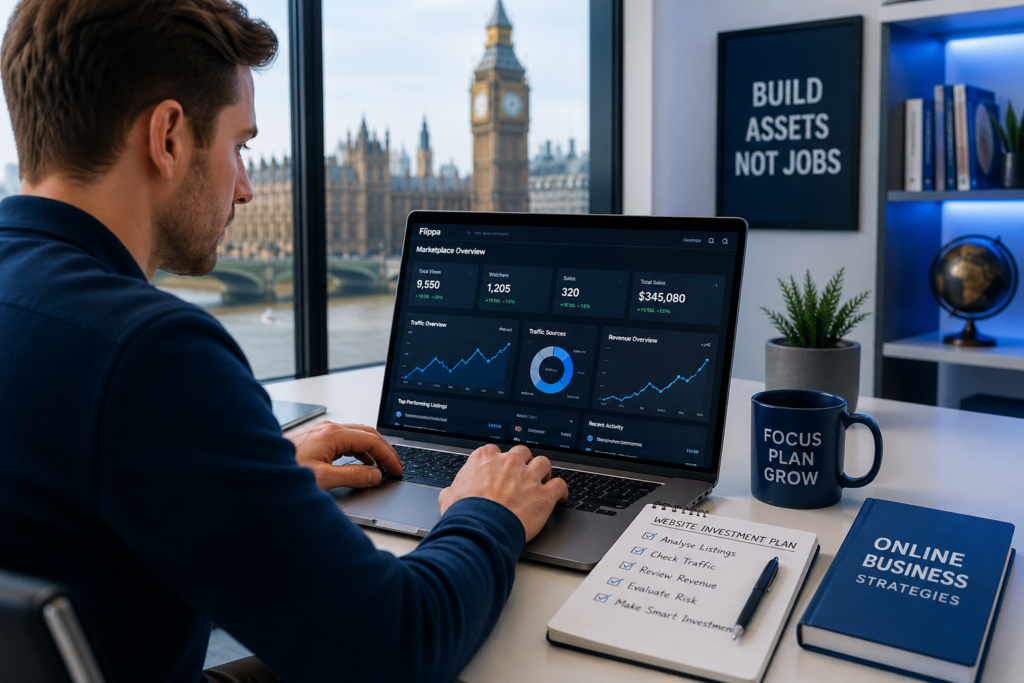 buy website on flippa uk guide